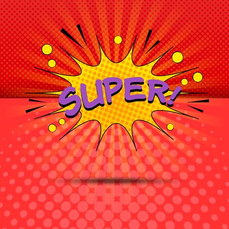 Comic bright elegant templateのイラスト素材