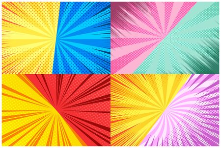 Comic backgrounds compositionのイラスト素材