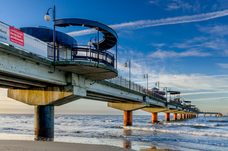 Baltic seashore in Miedzyzdroje (ger.: Misdroy), West Pomeranian province, Poland.のeditorial素材
