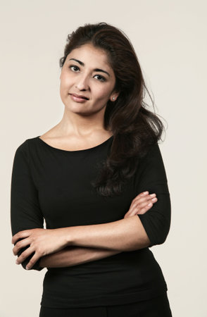 portrait of a woman in careerの写真素材