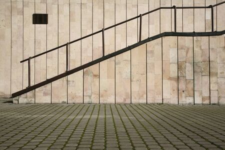 staircase in the courtyardの写真素材