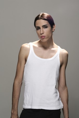 androgynous menの写真素材