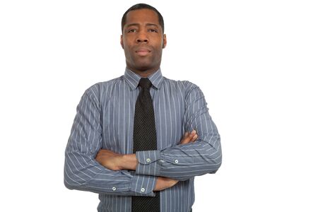 african man on white backgroundの写真素材