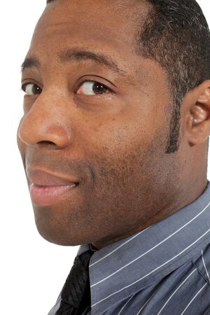 african man on white backgroundの写真素材