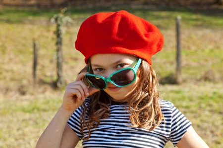 child in the countrysideの写真素材