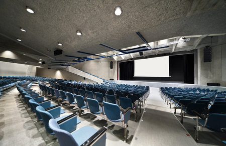interior of a Congress Palace, audience
