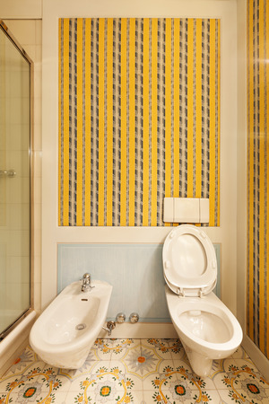 comfortable bathroom in style classic の写真素材