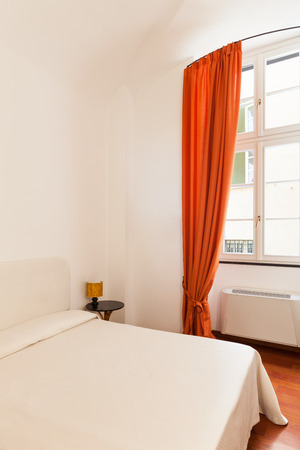 Interior, beautiful loft, bedroom viewの写真素材