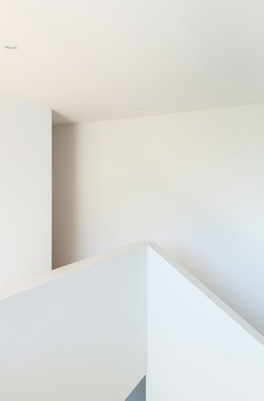 Modern villa, interior, white wall, detailの写真素材
