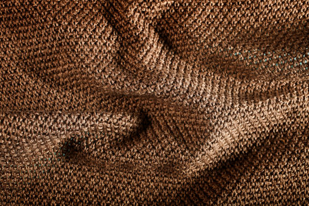 woolen fabric brown detail, texture background