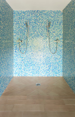 Interior modern house, shower viewの写真素材