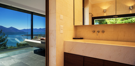 Modern house, bathroomの写真素材