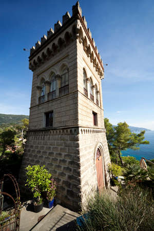 olde brick towerの写真素材