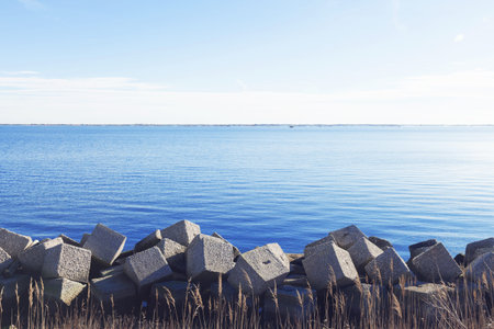 View of the estuary of po