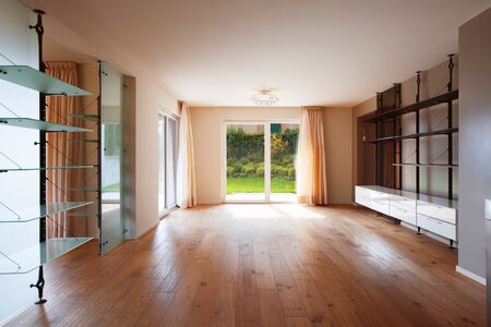 Interior of modern apartment, without furniture, emptyの写真素材