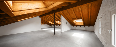 Modern loft interior, nobody insideの写真素材