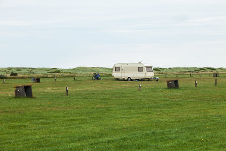 camping caravan with only one trailer