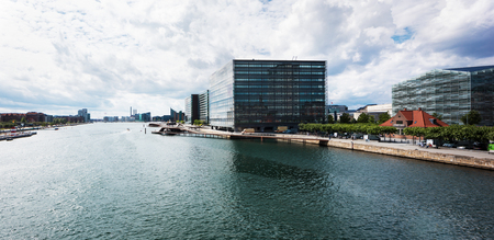 View from Langebro bridge in Copenhagenの写真素材