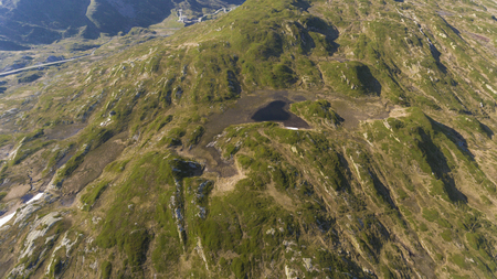 Alpine pass of San Bernardino in Switzerlandの写真素材