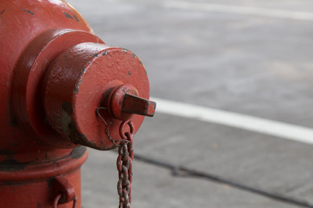 Fire hydrant on streetの写真素材