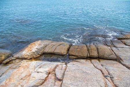 Beautiful stones in sea.の写真素材