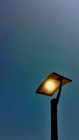 The reflection lamp in the evening.の素材