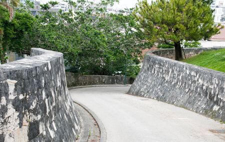 Entrance to a park in Okinawa.の写真素材