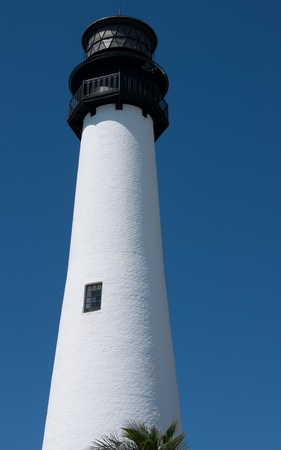 Lighthouse located on Key Biscayne Floridaの写真素材