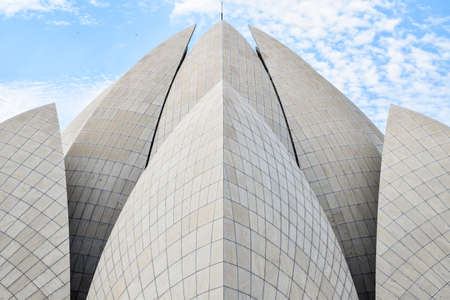 Lotus temple with close-up detailsの写真素材