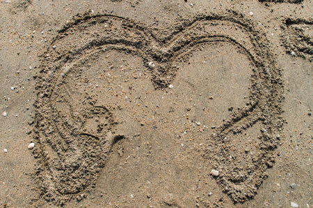 brown sand  on the beach  from Thailand の写真素材