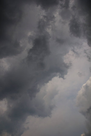 dark sky and cloud after rain の写真素材