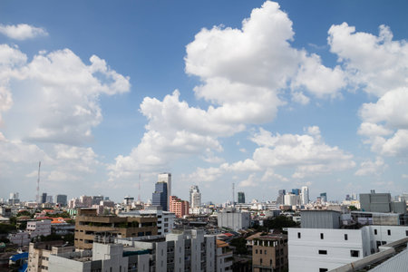 Town scape at summer. Thailandのeditorial素材