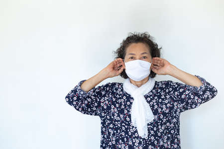 Portrait of an elderly womanの写真素材