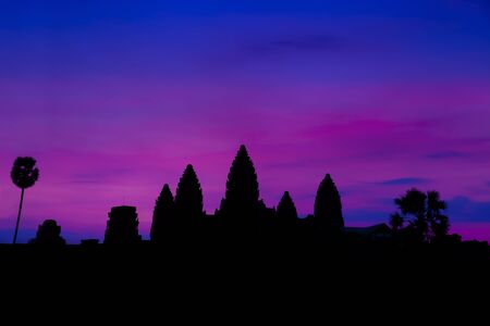 Angkor In The Morning, Angkor Wat, Siem Reap, Cambodia  の写真素材