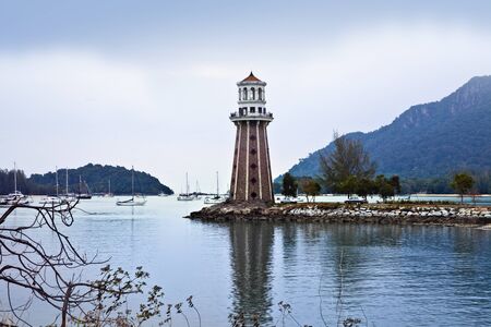Lighthouse by the ocean, Langkawi, Malaysia  の写真素材