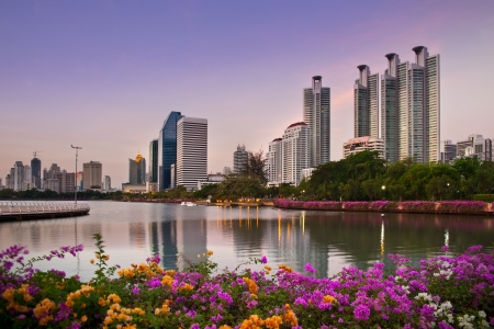 Modern Urban City, Bangkok, Thailandの写真素材