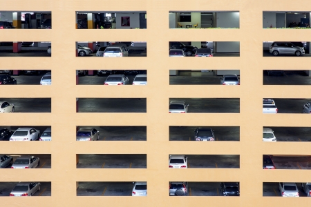 Public car park at Bangkok, Thailand のeditorial素材