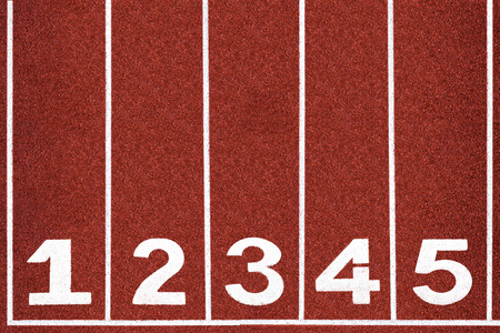 Running track with number 1-5, abstract, textureの写真素材