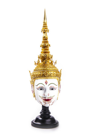Asia Mask  Tao Totsarot , Khon Mask of Thailand  Khon is a Thai classical dance-drama with Ramayana  Ramakien  Story  の写真素材