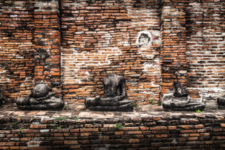 Wat Mahathat  Temple , Ayutthaya, Thailand  Unesco World Heritage Site の写真素材