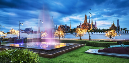 The Grand Palace   Wat Phra Kaew  The Emerald Buddha Temple , Bangkok, Thailand  landmark of Thailand のeditorial素材