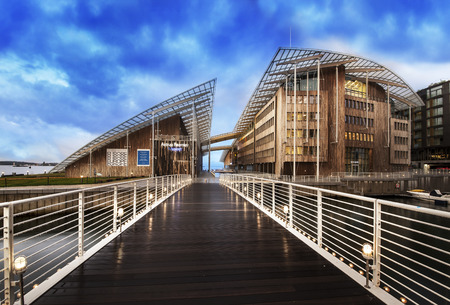 Astrup Fearnley Museum of Modern Art, Oslo, Norway. - Landmark and Contemporary art gallery in Oslo.のeditorial素材