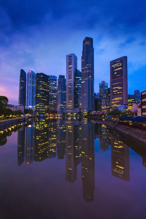 Office building in Singapore.の写真素材