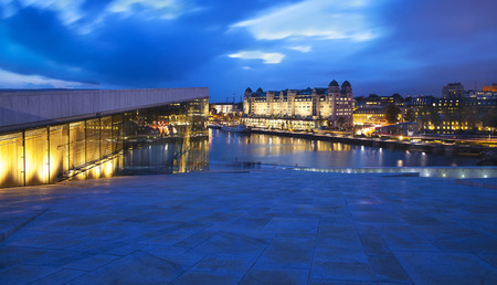 Oslo City Skyline, Norway.の写真素材