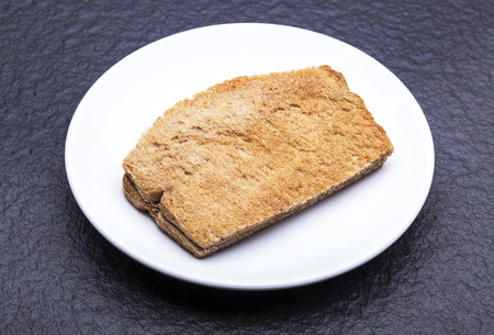Kaya Toast Asia Snack on the white dish and table. - Kaya is coconut jam and is a well-known snack in Singapore  Malaysiaの写真素材