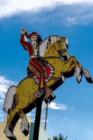 Old Las Vegas mariachi Neonの写真素材