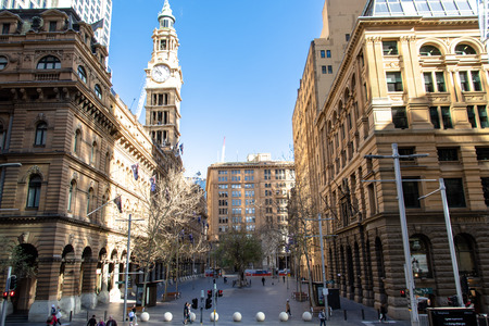 Sydney, NSW/Australia 08202918: Sydney CBD streets and buildingsのeditorial素材