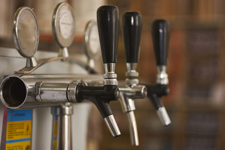 detail of a spinator used to spin wine and beer in a bar. industrial equipment for catering.の写真素材
