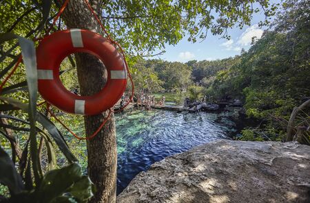 Cenote Azul in Mexico #11のeditorial素材