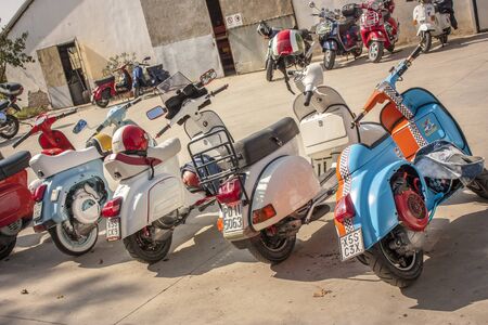 Piaggio Vespa rally: a historic vehicle that has revolutionized the world of two wheels for decades, an icon of made in italyのeditorial素材